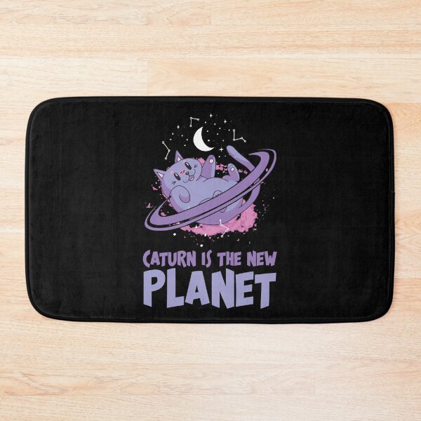 Item preview, Caturn Is The New Planet Solar System Galaxy Stars Saturn designed and sold by Nessshirts.