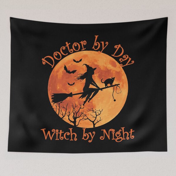 Item preview, Doctor By Day Witch By Night Halloween designed and sold by TheInkElephant.