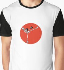 Skelett Kickboxer Graphic T-Shirt