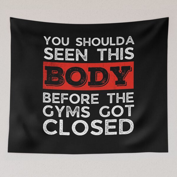 Item preview, Funny Lockdown 2021 Joke, Funny Quarantine 2021 Joke, Funny Gym, Funny Workout, Funny Fat Joke, Funny Skinny Joke, Funny Gift for Men, Funny Gift for Women designed and sold by ladylaughprints.