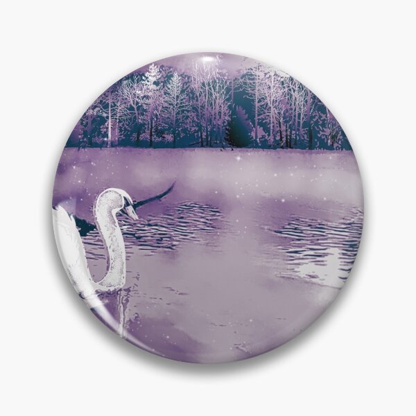 Item preview, Purple swan starry night sky designed and sold by Catherine  Milchard.