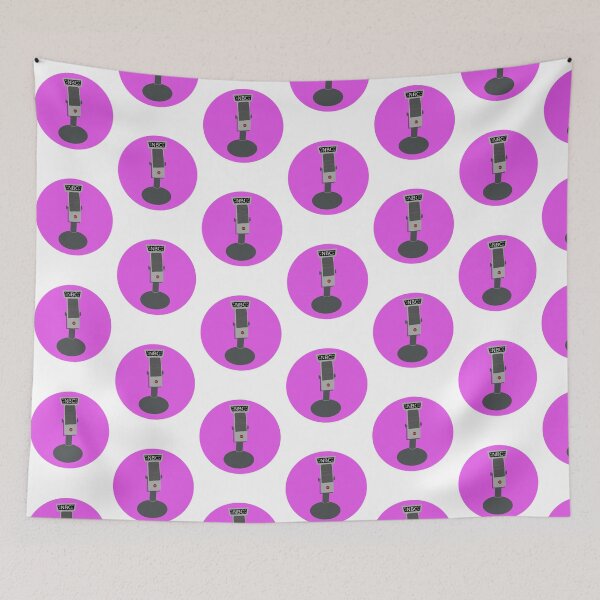 Item preview, Hand Drawn Microphone Vintage with Lavender Background designed and sold by mrtraz.