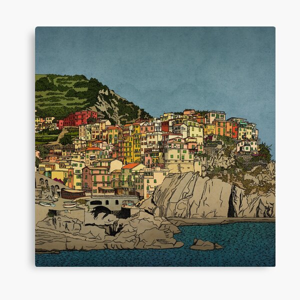 Of Houses and Hills Canvas Print