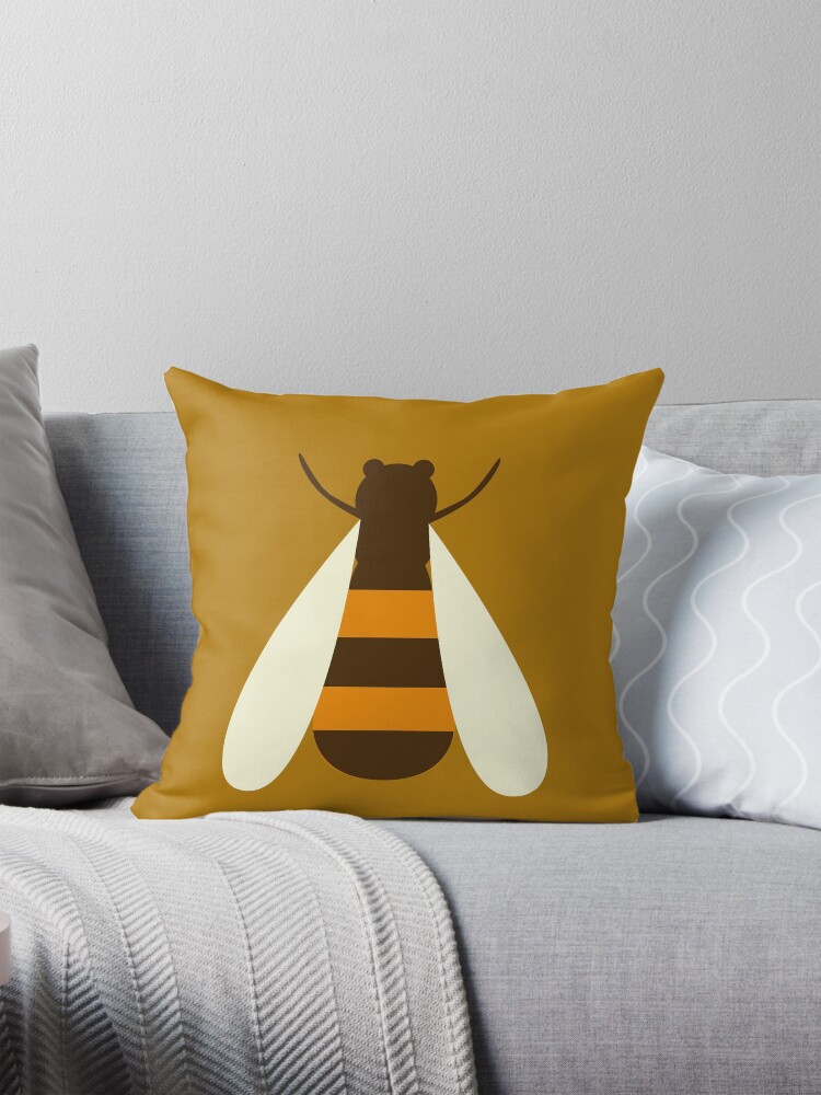 Thumbnail 1 of 4, Pillow, Save the Bees. designed and sold by nuuk.