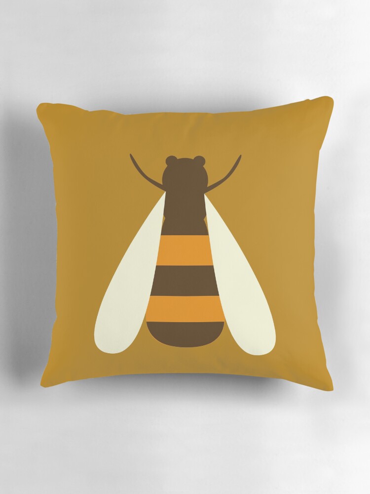 Thumbnail 3 of 4, Pillow, Save the Bees. designed and sold by nuuk.