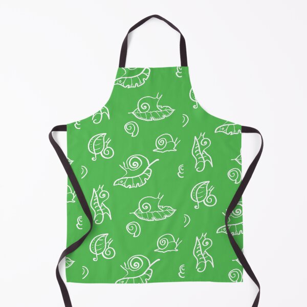 Item preview, Green doodle snail pattern designed and sold by Osting.