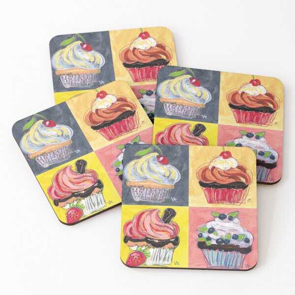 Item preview, Sweet cute funny cupcake dessert for friend, girlfriend, kid, baby. Best gift at birthday party or celebration. designed and sold by RukkiZukkiArt.