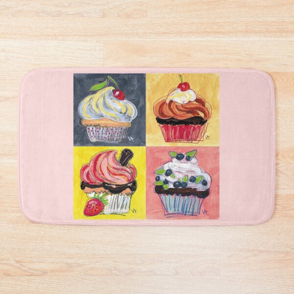 Item preview, Sweet cute funny cupcake dessert for friend, girlfriend, kid, baby. Best gift at birthday party or celebration. designed and sold by RukkiZukkiArt.