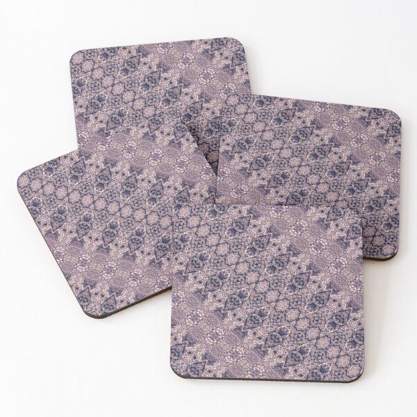 Item preview, Violet Textured Mosaic Ornate Print designed and sold by DFLC Prints.