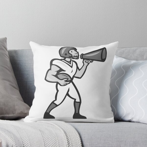 Item preview, American Football With Bullhorn Grayscale designed and sold by patrimonio.