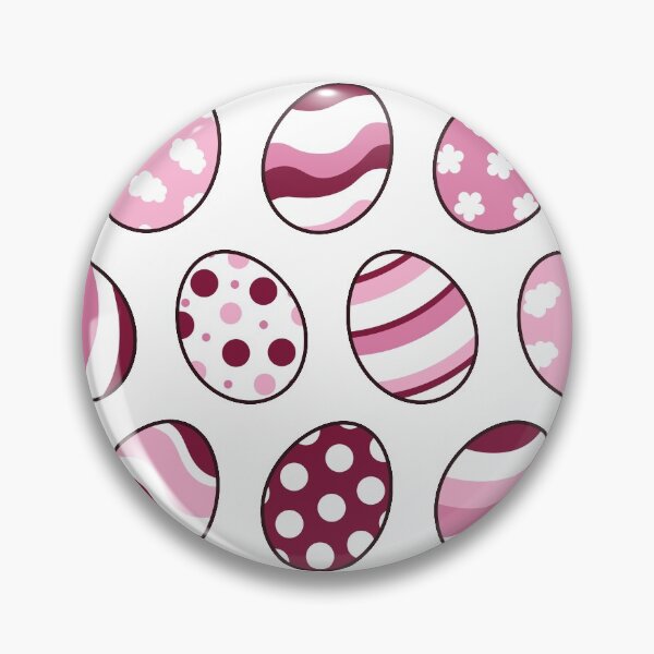 Item preview, Egg Pattern | Pink | Stripes Clouds Flowers Dots | White designed and sold by Wintre2.