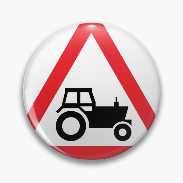 Item preview, UK traffic sign: Agricultural vehicles ahead (TSRGDNO 553.1) designed and sold by Spyromike.