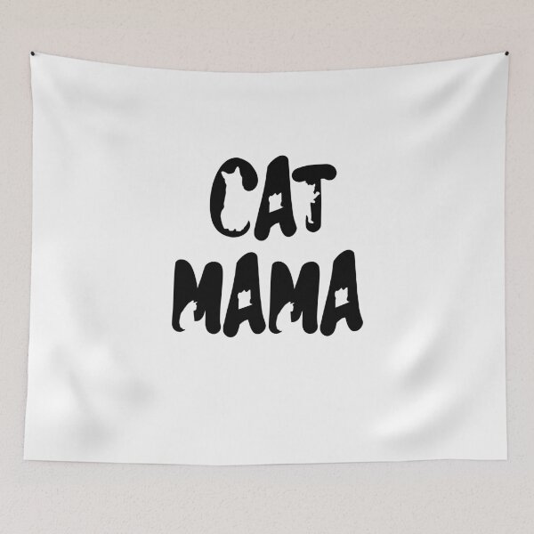 Item preview, Cat Mama Black Text Design with Cats Placed Inside The Text designed and sold by jonrdesign.