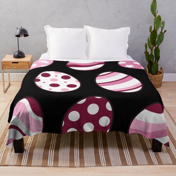 Item preview, Egg Pattern | Pink | Stripes Clouds Flowers Dots | Black designed and sold by Wintre2.