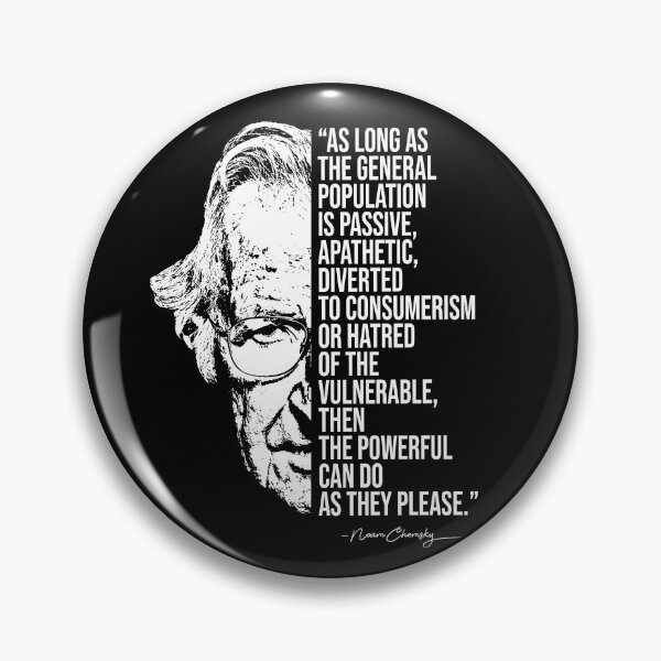 Item preview,  Noam Chomsky quote, quotes designed and sold by madkitten.