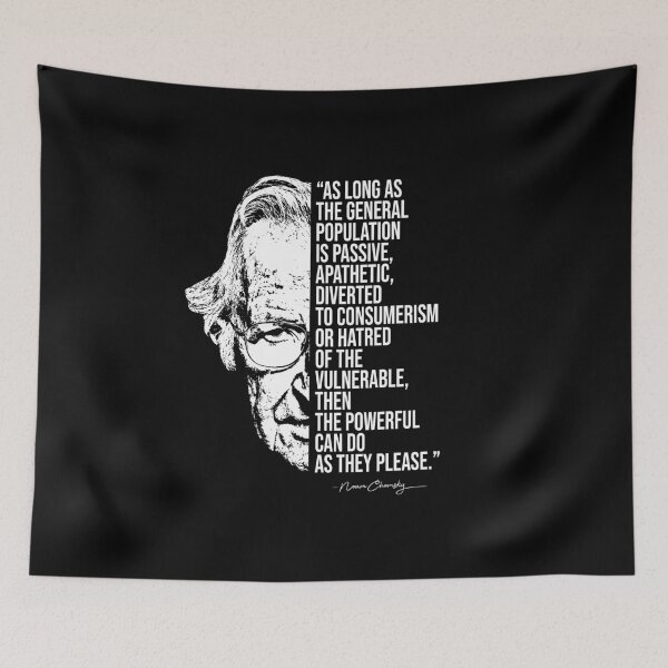 Item preview,  Noam Chomsky quote, quotes designed and sold by madkitten.