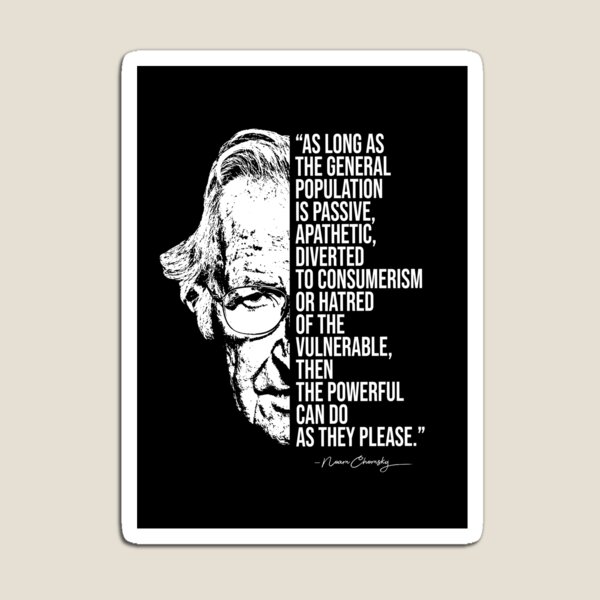 Vista previa del artículo con la obra « Noam Chomsky quote, quotes», diseñado y vendido por madkitten.