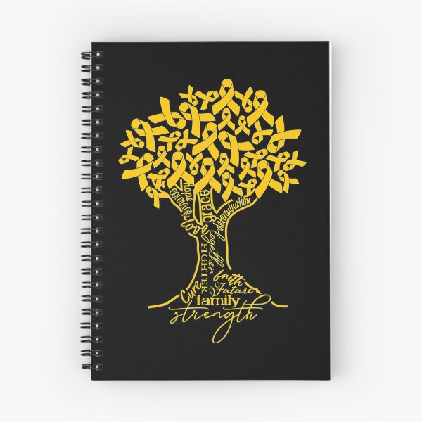 Item preview, Appendix Cancer Awareness Amber Ribbon Tree Support designed and sold by JeannetteFlower.