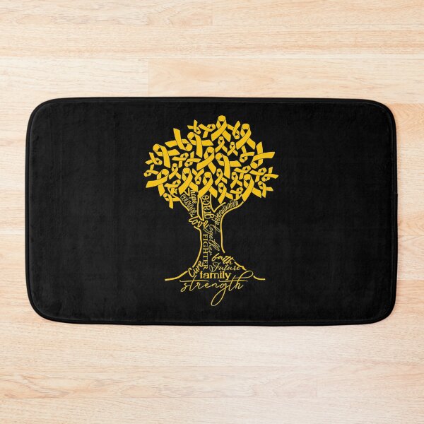 Item preview, Appendix Cancer Awareness Amber Ribbon Tree Support designed and sold by JeannetteFlower.