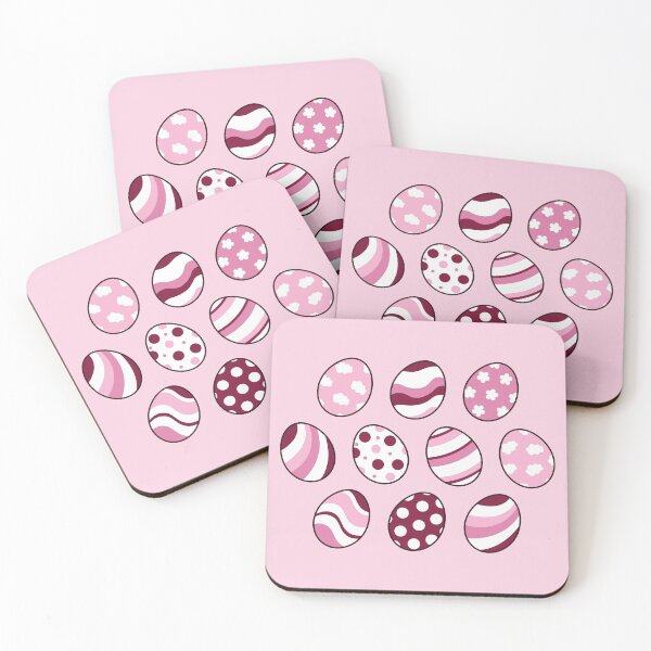 Item preview, Egg Pattern | Pink | Stripes Clouds Flowers Dots designed and sold by Wintre2.
