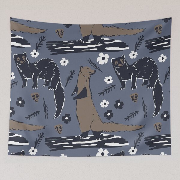 Item preview, Fisher Martens pattern violet blue and brown designed and sold by belettelepink.