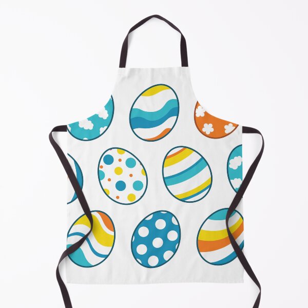 Item preview, Egg Pattern | Blue Yellow Orange | Stripes Clouds Flowers Dots | White designed and sold by Wintre2.