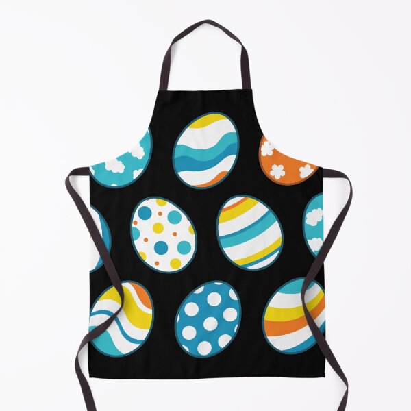 Item preview, Egg Pattern | Blue Yellow Orange | Stripes Clouds Flowers Dots | Black designed and sold by Wintre2.