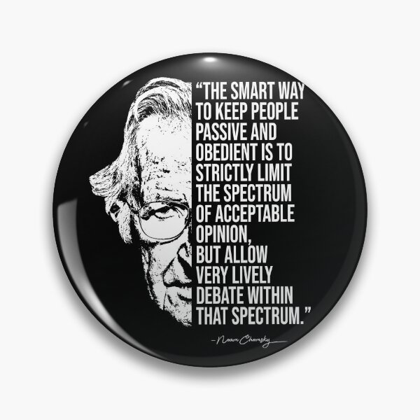 Item preview, Noam Chomsky quote, quotes designed and sold by madkitten.