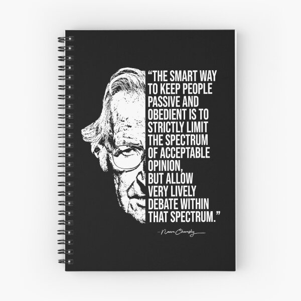 Item preview, Noam Chomsky quote, quotes designed and sold by madkitten.