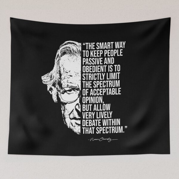 Item preview, Noam Chomsky quote, quotes designed and sold by madkitten.