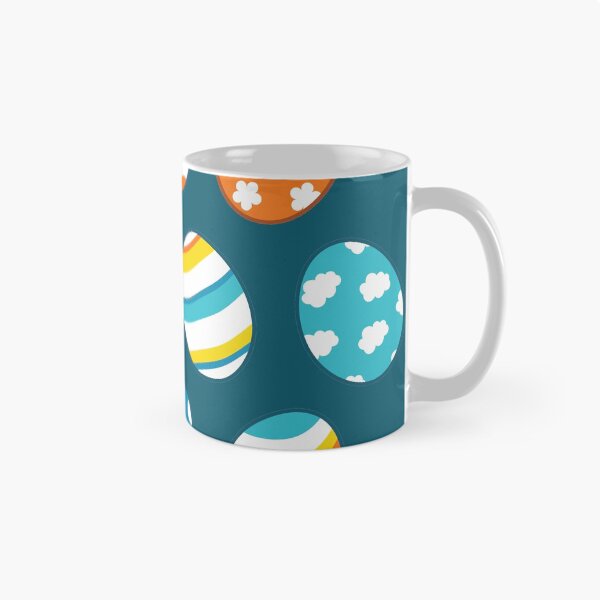 Item preview, Egg Pattern | Blue Yellow Orange | Stripes Clouds Flowers Dots | Dark Blue designed and sold by Wintre2.
