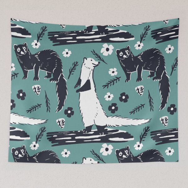 Item preview, Fisher Martens Pattern in turquoise blue designed and sold by belettelepink.