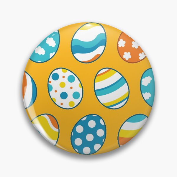 Item preview, Egg Pattern | Blue Yellow Orange | Stripes Clouds Flowers Dots designed and sold by Wintre2.