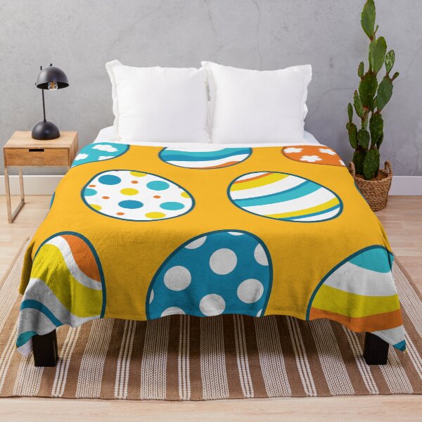 Item preview, Egg Pattern | Blue Yellow Orange | Stripes Clouds Flowers Dots designed and sold by Wintre2.