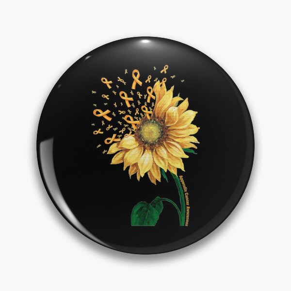 Item preview, Appendix Cancer Awareness Sunflower Orange Ribbon Fighter designed and sold by JeannetteFlower.