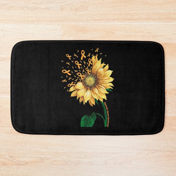 Item preview, Appendix Cancer Awareness Sunflower Orange Ribbon Fighter designed and sold by JeannetteFlower.