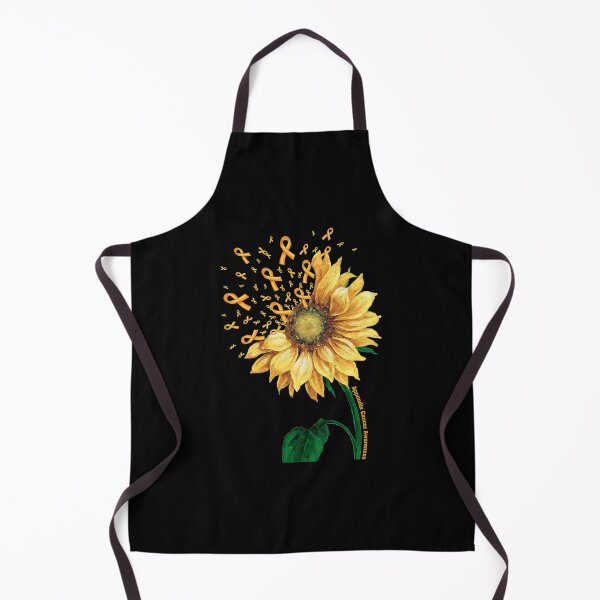 Item preview, Appendix Cancer Awareness Sunflower Orange Ribbon Fighter designed and sold by JeannetteFlower.
