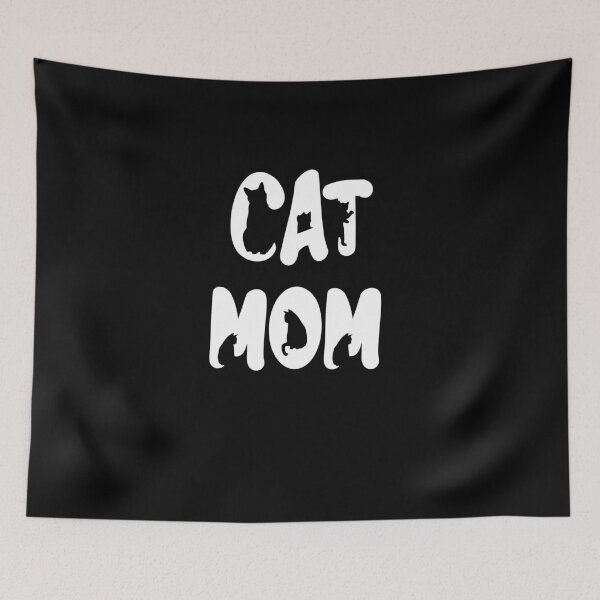 Item preview, Cat Mom White Text Design with Cats Placed Inside The Text designed and sold by jonrdesign.