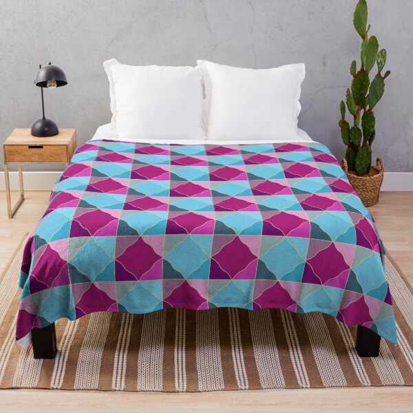 Item preview, Purple and blue geometric pattern designed and sold by Osting.
