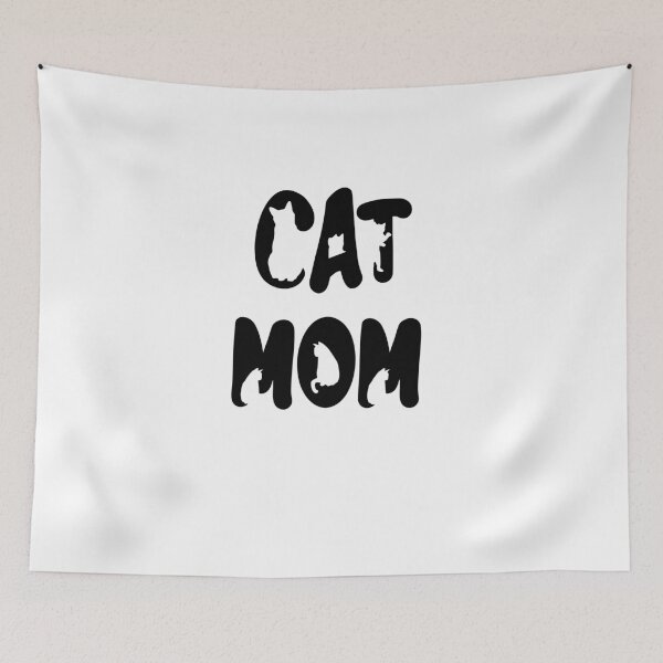 Item preview, Cat Mom Black Text Design with Cats Placed Inside The Text designed and sold by jonrdesign.