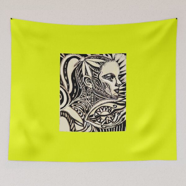 Item preview, Pen and ink drawing of an exotic girl from the artist Kambarova Irina designed and sold by IRINA KAMBAROVA.