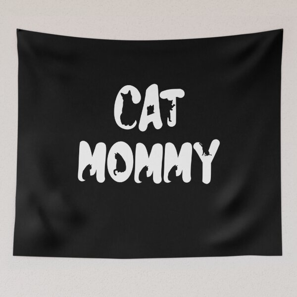 Item preview, Cat Mommy White Text Design with Cats Placed Inside The Text designed and sold by jonrdesign.