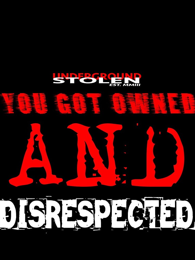 YOU GOT OWNED AND DISRESPECTED by StlnUndrgrnd