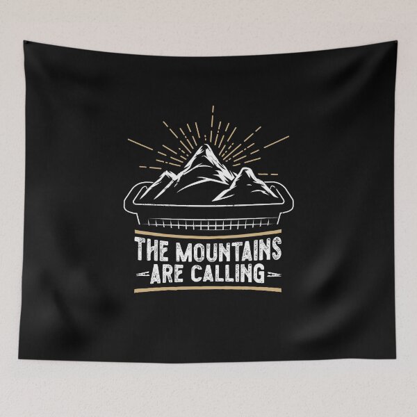Item preview, The Laundry Mountains Are Calling Black designed and sold by SafariOutfit.