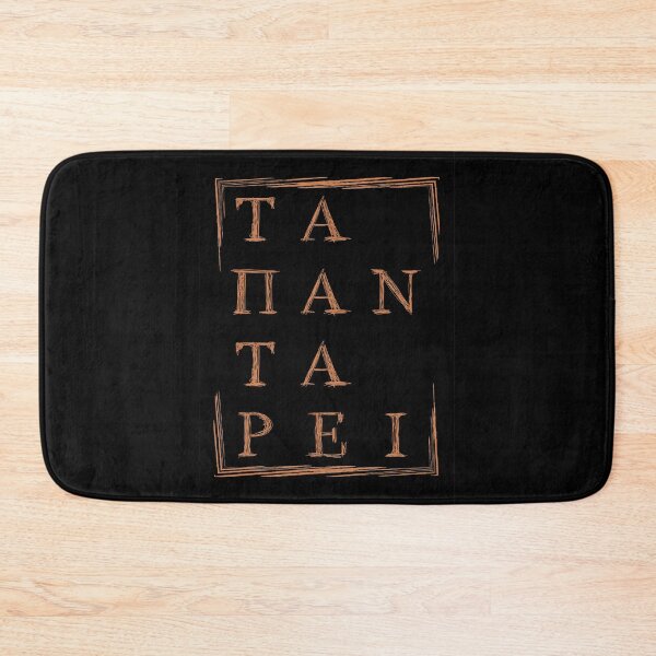 Item preview, "Panta Rhei" Everything Flows Heraclitus Quote designed and sold by Happy Puppy Print On Demand.