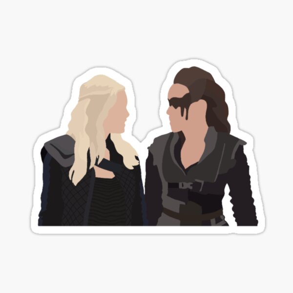 Clarke and Lexa Sticker