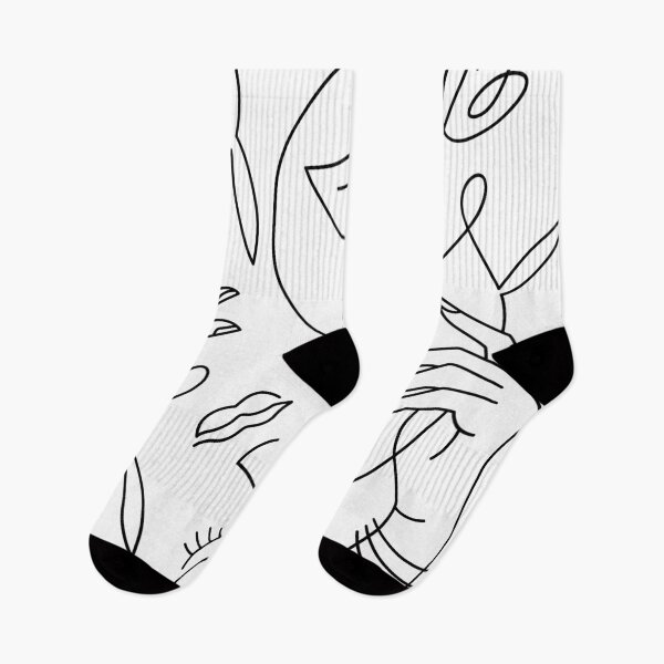 Item preview, Abstract and contemporary women surreal face art. One line continuous drawing. Modern portrait. designed and sold by Pixorena.