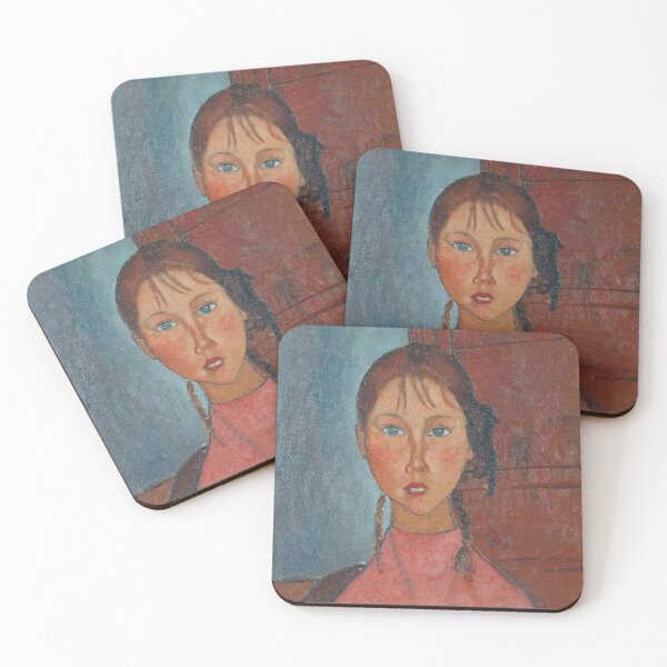 Item preview, Amedeo Modigliani - Girl with Pigtails (1918) designed and sold by HistoryRestored.