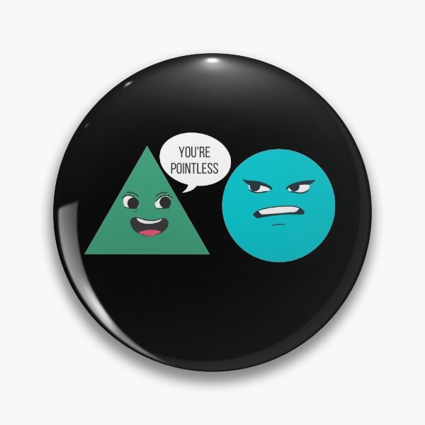 Item preview, Triangle and Circle Pun designed and sold by SaamyaTyagi.