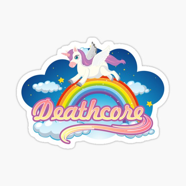 Rainbow unicorn cinema decal - TenStickers